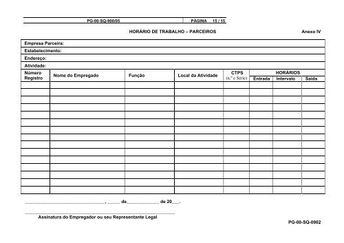 MANUAL DE SEGURANÃA PARA EMPRESAS PARCEIRAS - Bunge