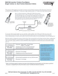 Single Turbine vs. Dual Turbine Selection Criteria and ... - Onicon