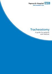 Tracheostomy - Papworth Hospital