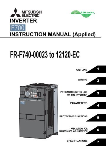 FR-F700-EC INSTRUCTION MANUAL (Applied) - MRO Stop