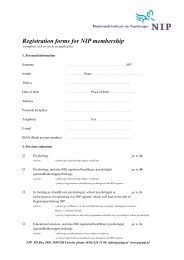 Registration forms for NIP membership