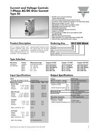 Current and Voltage Controls Type EII 1-Phase AC/DC ... - Elmatik AS