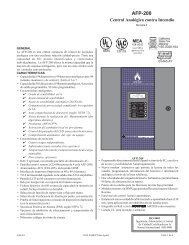 AFP-200 Analog Control Panel - Notifier