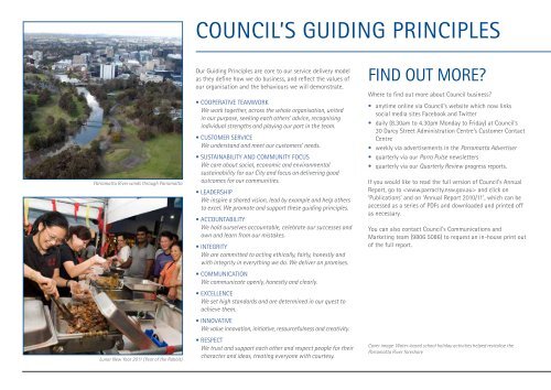 ANNUAL REPORT 2010/11 - Parramatta City Council