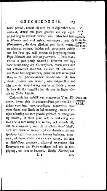 GESCHIEDENIS . 71 DEWÃK. genoodzaakt was, van al'e aanfpraak ...