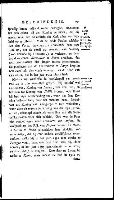 GESCHIEDENIS . 71 DEWÃK. genoodzaakt was, van al'e aanfpraak ...