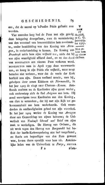 GESCHIEDENIS . 71 DEWÃK. genoodzaakt was, van al'e aanfpraak ...