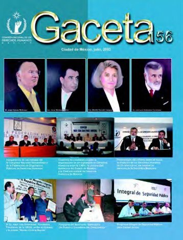 Gaceta NÂ° 156 - ComisiÃ³n Nacional de los Derechos Humanos