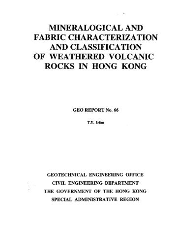 mineralogical and fabric characterization and classification of ...