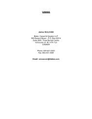 CANADA James SULLIVAN Blake, Cassel & Graydon LLP 595 ...