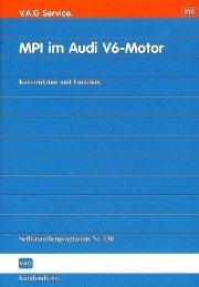 MPI im Audi V6-Motor - Geri`s Page