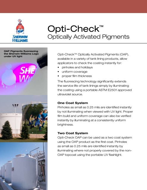 Opti-Check ™ Round-Up (PDF) - Protective Coatings, Protective ...
