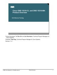 Cisco ONS 15310-CL and ONS 15310-MA Product Overview