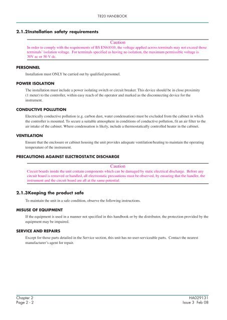 Handbook - Eurotherm Ltda