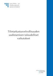 Tilintarkastusvelvollisuuden uudistamisen taloudelliset vaikutukset