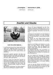 Zweifel und Glaube - FreireligiÃ¶se Gemeinde Idar-Oberstein