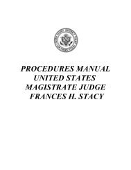 procedures manual united states magistrate judge frances h. stacy