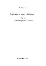 Das Requiem im 20. Jahrhundert Teil 2 Nichtliturgische Requien