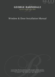 Download Installation Manual - George Barnsdale and Sons