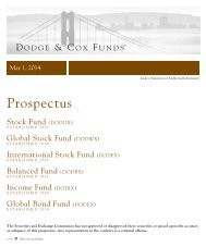 Dodge & Cox Funds Statutoary Prospectus dated May 1, 2013