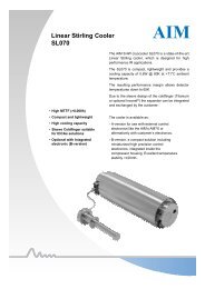 Linear Stirling Cooler SL070 - AIM Infrarot-Module GmbH
