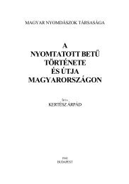 A nyomtatott betű története és útja Magyarországon