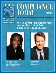 Meet Cynthia Boyd & Ryan Meade - Health Care Compliance ...