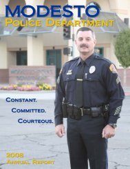 Modesto Police Department - Annual Report 2008 - City of Modesto