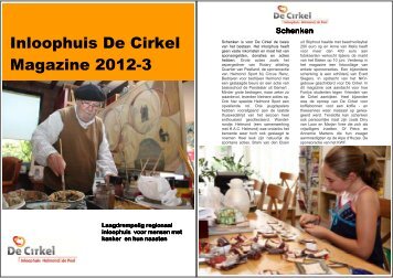 Inloophuis De Cirkel Magazine 2012-3