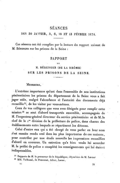 sÃ©ances des 20 et 23 janvier 1874. sÃ©ances des 20 et 23 janvier 1874.