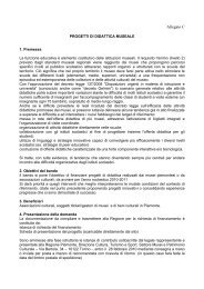 progetti di didattica museale - Regione Piemonte