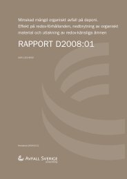 RAPPORT D2008:01 - Avfall Sverige