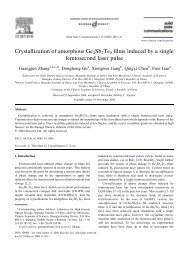 Crystallization of amorphous Ge2Sb2Te5 films induced by a single ...