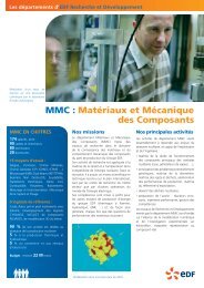 Département MMC - EDF R&D