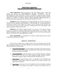 1 OPERATOR'S AGREEMENT FOR THE TECO LINE ... - HART