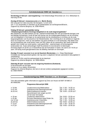Insectenwerkgroep KNNV Veendam e - KNNV Vereniging voor ...