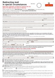 Special Circumstances Application Form - Royal Mail