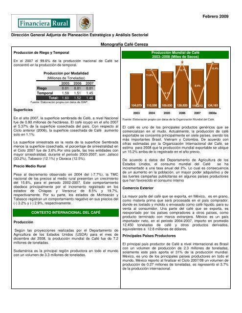 Febrero 2009 Monografía Café Cereza - Financiera Rural