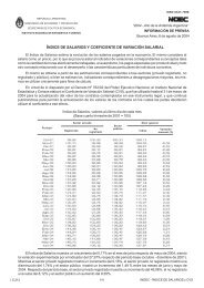 ÃNDICE DE SALARIOS Y COEFICIENTE DE VARIACIÃN SALARIAL