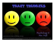 TRAIT THEORIES - Mona Shores Blogs