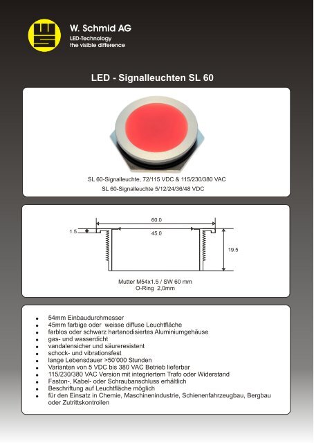 PDF-Datenblatt hier herunterladen - LED