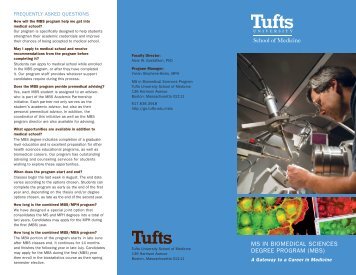 ms in biomedical sciences degree program (mbs) - Home | Tufts ...