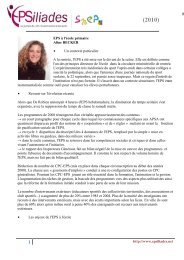 Intervention d'Aline Becker - Le SNEP