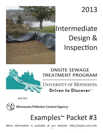 In Class Examples - Onsite Sewage Treatment Program - University ...