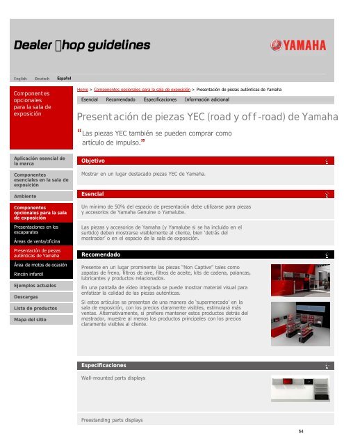 Directrices (PDF - 4 Mb) - Yamaha Motor Europe