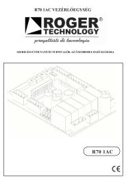 R70 1AC vezÃ©rlÅegysÃ©g - AUTOMATAKAPU