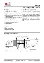 E910.44 Ultra Low Power HALL-Sensor - Elmos Semiconductor AG