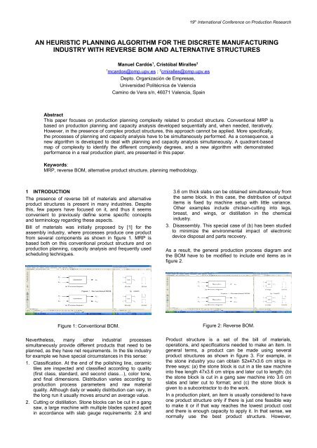 Paper in PDF - 19th International Conference on Production Research