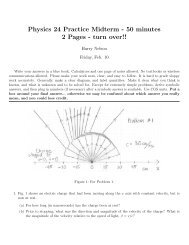 Physics 24 Practice Midterm - 50 minutes 2 Pages ... - UCSB HEP