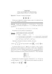 Soluciones del Segundo Examen Parcial (Junio 2003)